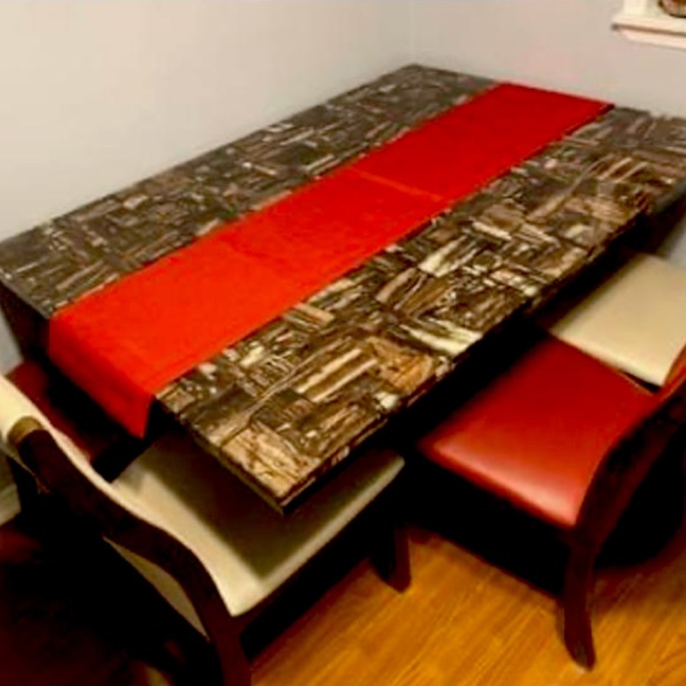 A dining table set